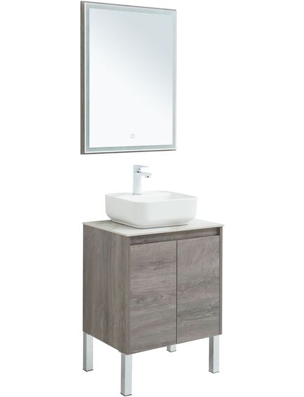 Купить Мебель для ванной Aquanet Nova Lite 60 дуб рошелье (2 дверцы) (00302533) по цене 38631 руб., в Санкт-Петебруге в интернет магазине 100-Систем, а также дургие товары AQUANET из раздела Готовые решения для ванной комнаты и Мебель для ванной комнаты