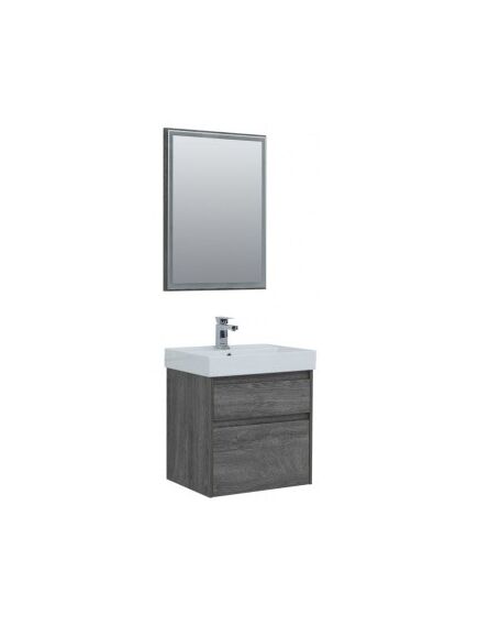 Купить Мебель для ванной Aquanet Nova Lite 60 дуб рошелье (2 ящика) (242920) по цене 47773 руб., в Санкт-Петебруге в интернет магазине 100-Систем, а также дургие товары AQUANET из раздела Готовые решения для ванной комнаты и Мебель для ванной комнаты