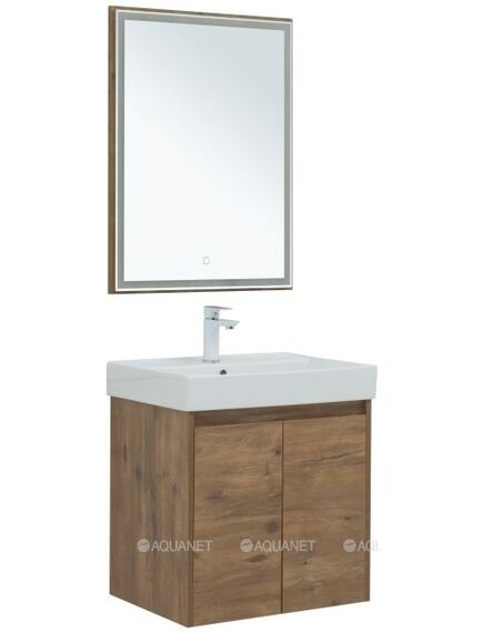 Купить Мебель для ванной Aquanet Nova Lite 60 дуб рустикальный (2 дверцы) (00302534) по цене 38631 руб., в Санкт-Петебруге в интернет магазине 100-Систем, а также дургие товары AQUANET из раздела Готовые решения для ванной комнаты и Мебель для ванной комнаты