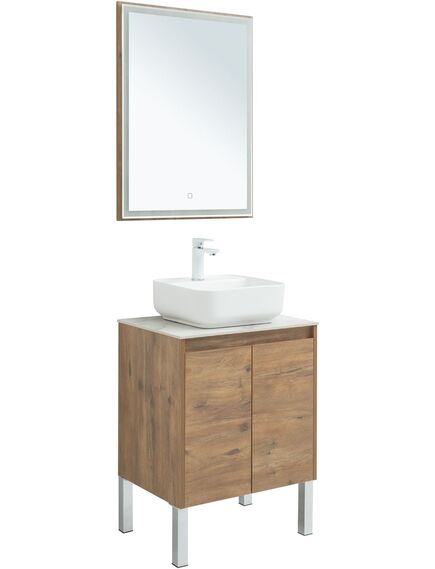 Купить Мебель для ванной Aquanet Nova Lite 60 дуб рустикальный (2 дверцы) (00302534) по цене 38631 руб., в Санкт-Петебруге в интернет магазине 100-Систем, а также дургие товары AQUANET из раздела Готовые решения для ванной комнаты и Мебель для ванной комнаты