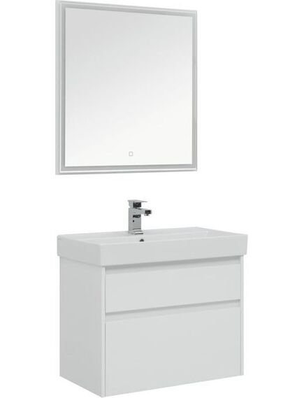 Купить Мебель для ванной Aquanet Nova Lite 75 белый (2 ящика) (242903) по цене 63645 руб., в Санкт-Петебруге в интернет магазине 100-Систем, а также дургие товары AQUANET из раздела Готовые решения для ванной комнаты и Мебель для ванной комнаты
