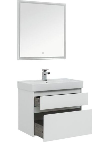 Купить Мебель для ванной Aquanet Nova Lite 75 белый (2 ящика) (242903) по цене 63645 руб., в Санкт-Петебруге в интернет магазине 100-Систем, а также дургие товары AQUANET из раздела Готовые решения для ванной комнаты и Мебель для ванной комнаты