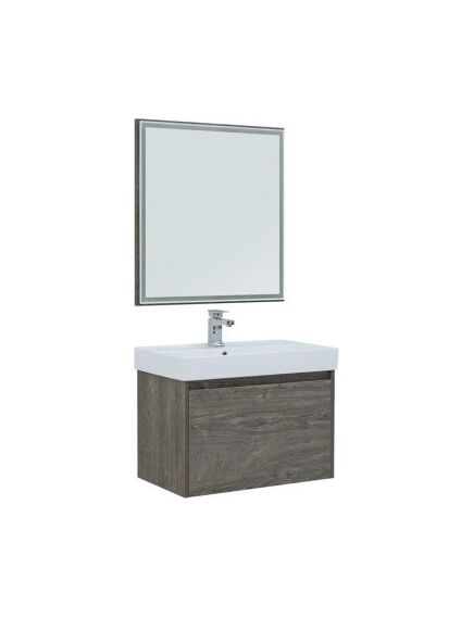 Купить Мебель для ванной Aquanet Nova Lite 75 дуб рошелье (1 ящик) (242295) по цене 56566 руб., в Санкт-Петебруге в интернет магазине 100-Систем, а также дургие товары AQUANET из раздела Готовые решения для ванной комнаты и Мебель для ванной комнаты