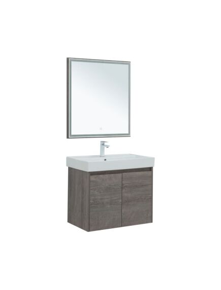 Купить Мебель для ванной Aquanet Nova Lite 75 дуб рошелье (2 дверцы) (00302536) по цене 43308 руб., в Санкт-Петебруге в интернет магазине 100-Систем, а также дургие товары AQUANET из раздела Готовые решения для ванной комнаты и Мебель для ванной комнаты