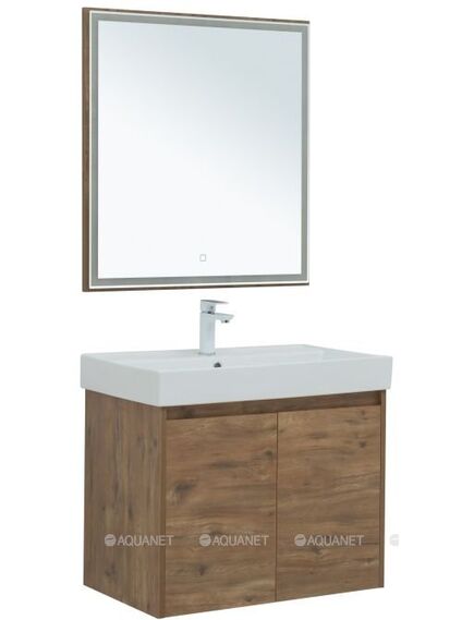 Купить Мебель для ванной Aquanet Nova Lite 75 дуб рустикальный (2 дверцы) (00302537) по цене 43308 руб., в Санкт-Петебруге в интернет магазине 100-Систем, а также дургие товары AQUANET из раздела Готовые решения для ванной комнаты и Мебель для ванной комнаты