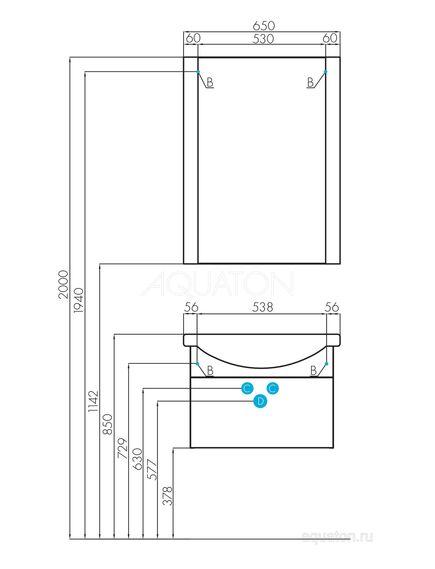 Купить Зеркало AQUATON Ария 65 1A133702AA010 (1a133702aa010) по цене 7939 руб., в Санкт-Петебруге в интернет магазине 100-Систем, а также дургие товары AQUATON из раздела Зеркала и Мебель для ванной комнаты