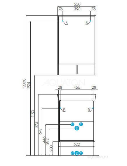 Купить Зеркало AQUATON Йорк 55 белый, ясень фабрик 1A173202YOAV0 (1a173202yoav0) по цене 5397.2 руб., в Санкт-Петебруге в интернет магазине 100-Систем, а также дургие товары AQUATON из раздела Зеркала и Мебель для ванной комнаты