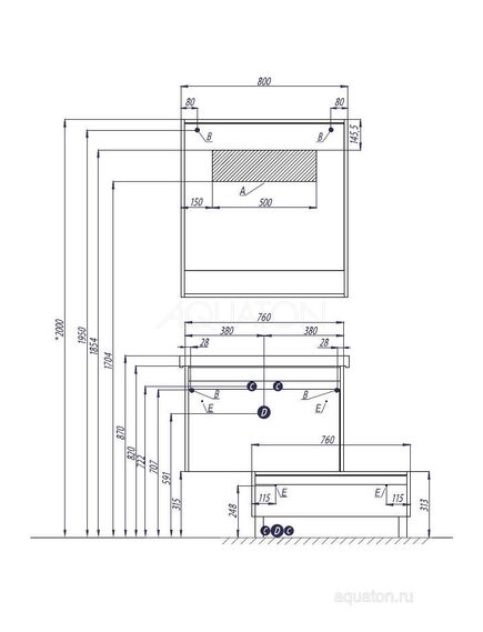 Купить Зеркало AQUATON Капри 80 Таксония темная 1A230402KPDB0 (1a230402kpdb0) по цене 16057.7 руб., в Санкт-Петебруге в интернет магазине 100-Систем, а также дургие товары AQUATON из раздела Зеркала и Мебель для ванной комнаты