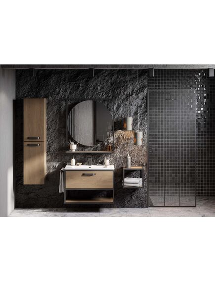 Купить Зеркало AQUATON Лофт Фабрик 80 дуб кантри (1a242602ltdy0) по цене 12656.5 руб., в Санкт-Петебруге в интернет магазине 100-Систем, а также дургие товары AQUATON из раздела Зеркала и Мебель для ванной комнаты
