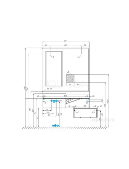 Купить Зеркало AQUATON Сакура 120 1A220002SKW80 (1a220002skw80) по цене 27799.7 руб., в Санкт-Петебруге в интернет магазине 100-Систем, а также дургие товары AQUATON из раздела Зеркала и Мебель для ванной комнаты