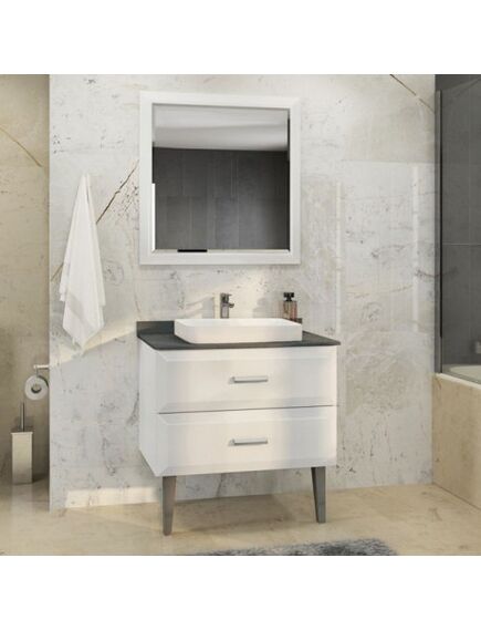 Купить Comforty. Зеркало "Империя-80" белый глянец (00004143507cf) по цене 12760 руб., в Санкт-Петебруге в интернет магазине 100-Систем, а также дургие товары COMFORTY из раздела Зеркала и Мебель для ванной комнаты