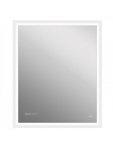 Купить Зеркало LED 080 design pro 70x85 с подсветкой часы с антизапотеванием прямоугольное (kn-lu-led080*70-p-os) по цене 14590 руб., в Санкт-Петебруге в интернет магазине 100-Систем, а также дургие товары CERSANIT из раздела Зеркала и Мебель для ванной комнаты