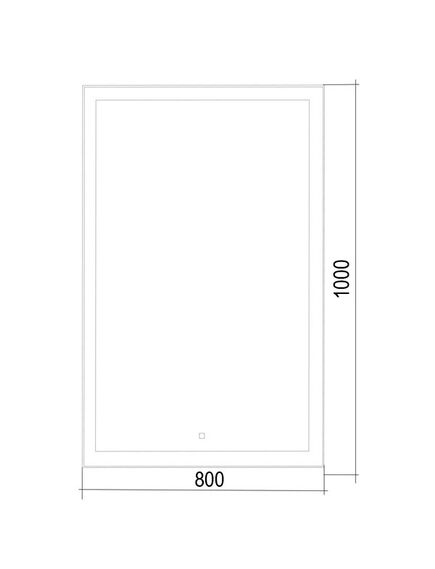 Купить Зеркало для ванной Azario Сантана 80 LED-00002320 (led-00002320) по цене 23010 руб., в Санкт-Петебруге в интернет магазине 100-Систем, а также дургие товары Azario из раздела Зеркала и Мебель для ванной комнаты