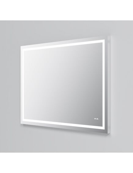 Купить M91AMOX1001WG Универсальное зеркало настенное с контурной LED-подсветкой, 100 см (m91amox1001wg) по цене 12290 руб., в Санкт-Петебруге в интернет магазине 100-Систем, а также дургие товары AM.PM из раздела Зеркала и Мебель для ванной комнаты