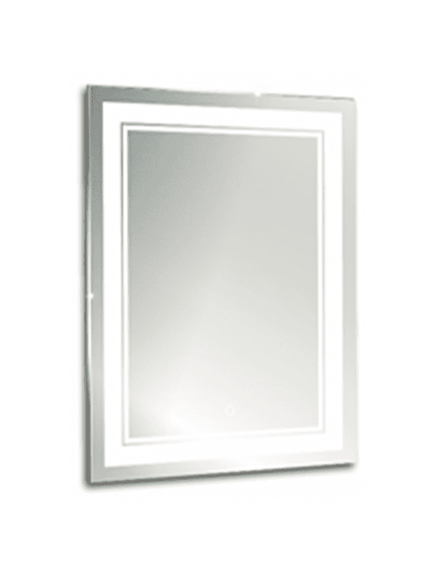 Купить Зеркало Aquanika Quadro AQQ6080RU02 с подсветкой и сенсорным выключателем 60х80 см. (aqq6080ru02) по цене 7200.14 руб., в Санкт-Петебруге в интернет магазине 100-Систем, а также дургие товары  из раздела Зеркала и Мебель для ванной комнаты