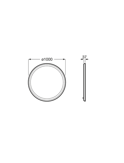 Купить Зеркало Roca Iridia 1000 круглое LED, Antisteam 812338000 (812338000) по цене 66446.77 руб., в Санкт-Петебруге в интернет магазине 100-Систем, а также дургие товары ROCA из раздела Зеркала и Мебель для ванной комнаты