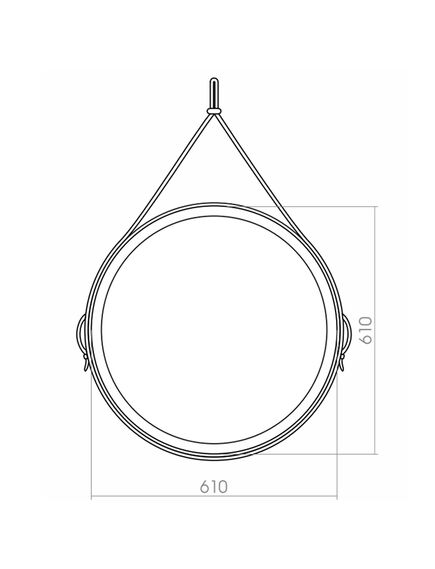 Купить Зеркало для ванной Azario Капитан D610 LED-00002332 коричн кожа (led-00002332) по цене 18995 руб., в Санкт-Петебруге в интернет магазине 100-Систем, а также дургие товары Azario из раздела Зеркала и Мебель для ванной комнаты
