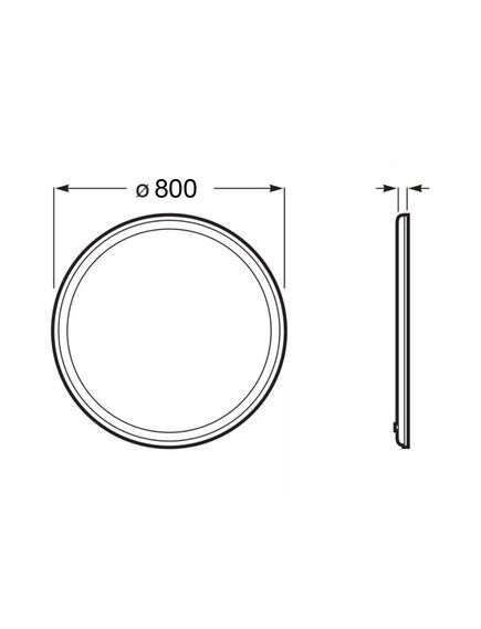 Купить Зеркало для ванной Azario Classico Cerchio 80 CS00079360 (cs00079360) по цене 8927 руб., в Санкт-Петебруге в интернет магазине 100-Систем, а также дургие товары Azario из раздела Зеркала и Мебель для ванной комнаты