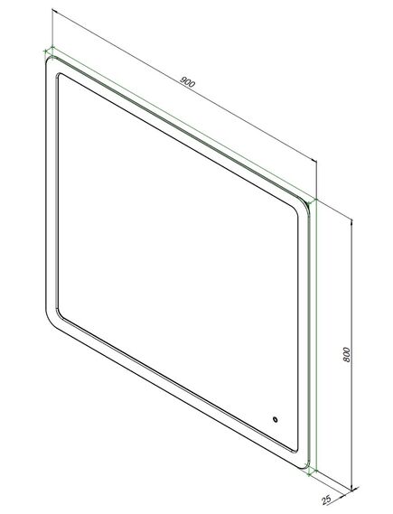 Купить Зеркало Ирис 90х80 LED (326447) (326447) по цене 13444 руб., в Санкт-Петебруге в интернет магазине 100-Систем, а также дургие товары AQUANET из раздела Зеркала и Мебель для ванной комнаты