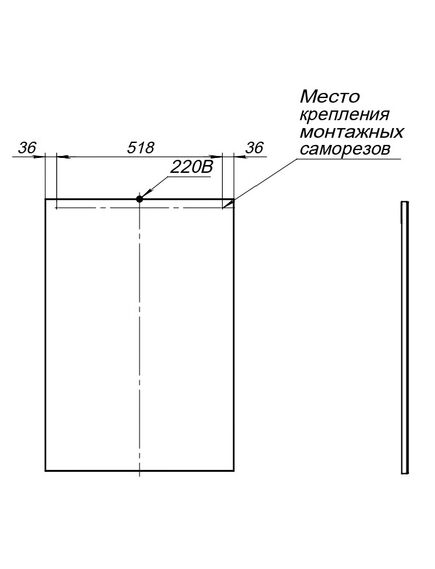 Купить Зеркало Lino 60 белый матовый (253905) (253905) по цене 7611 руб., в Санкт-Петебруге в интернет магазине 100-Систем, а также дургие товары AQUANET из раздела Зеркала и Мебель для ванной комнаты