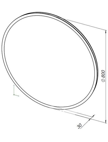 Купить Зеркало Оптима (Optima) D 800 LED (304264) (304264) по цене 14231 руб., в Санкт-Петебруге в интернет магазине 100-Систем, а также дургие товары AQUANET из раздела Зеркала и Мебель для ванной комнаты