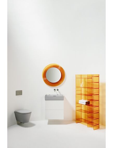 Купить Зеркало Laufen Kartell by Laufen 780x780 оранжевый ободок Led-подсветка 3.8633.3.082.000.1 (3.8633.3.082.000.1) по цене 55370.77 руб., в Санкт-Петебруге в интернет магазине 100-Систем, а также дургие товары LAUFEN из раздела Зеркала и Мебель для ванной комнаты