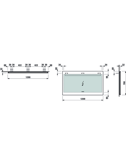 Купить Зеркало Laufen Leelo 1200x700, Led-подсветка 2700K-6000K, IP44, 3 выкл, 4.4767.3.950.144.1 (4.4767.3.950.144.1) по цене 97828.77 руб., в Санкт-Петебруге в интернет магазине 100-Систем, а также дургие товары LAUFEN из раздела Зеркала и Мебель для ванной комнаты