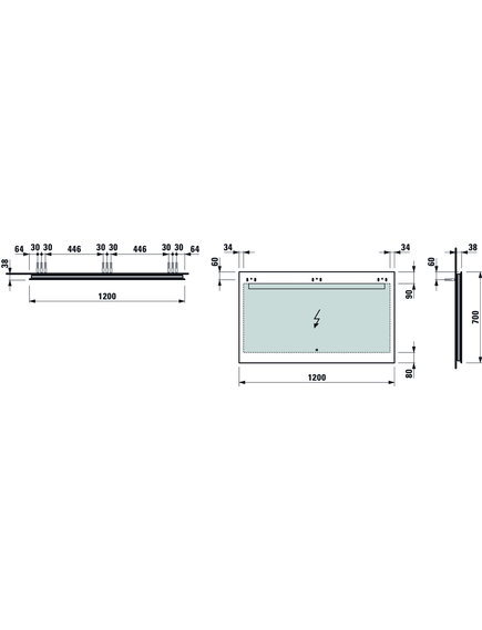 Купить Зеркало Laufen Leelo 1200x700, Led-подсветка 4000K, IP44, 1 выкл, 4.4767.2.950.144.1 (4.4767.2.950.144.1) по цене 61831.77 руб., в Санкт-Петебруге в интернет магазине 100-Систем, а также дургие товары LAUFEN из раздела Зеркала и Мебель для ванной комнаты
