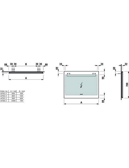 Купить Зеркало Laufen Leelo 600x700, Led-подсветка 2700K-6000K, IP44, 3 выкл, 4.4763.3.950.144.1 (4.4763.3.950.144.1) по цене 69215.77 руб., в Санкт-Петебруге в интернет магазине 100-Систем, а также дургие товары LAUFEN из раздела Зеркала и Мебель для ванной комнаты