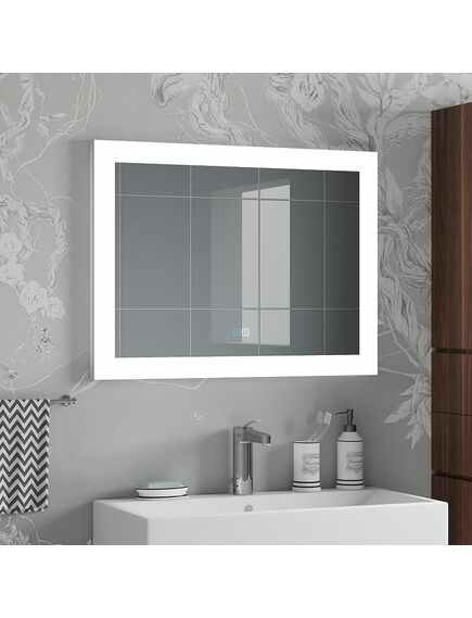 Купить Зеркало с LED подсветкой тон нейтральный, сенсорным управлением и функцией антизапотевания. (злп122) по цене 11990 руб., в Санкт-Петебруге в интернет магазине 100-Систем, а также дургие товары Континент из раздела Зеркала и Мебель для ванной комнаты