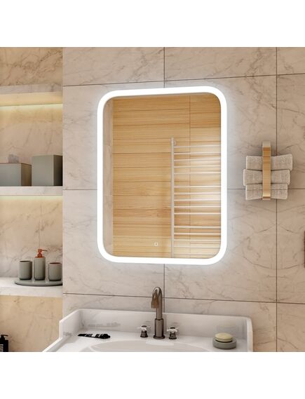 Купить Зеркало Континент Glamour LED с многофункциональной панелью 700х900   (злп451) по цене 19890 руб., в Санкт-Петебруге в интернет магазине 100-Систем, а также дургие товары Континент из раздела Зеркала и Мебель для ванной комнаты