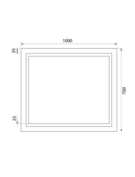 Купить Зеркало с подсветкой, 100 см, Zodiac, IDDIS, ZOD1000i98 (zod1000i98) по цене 12490 руб., в Санкт-Петебруге в интернет магазине 100-Систем, а также дургие товары IDDIS из раздела Зеркала и Мебель для ванной комнаты