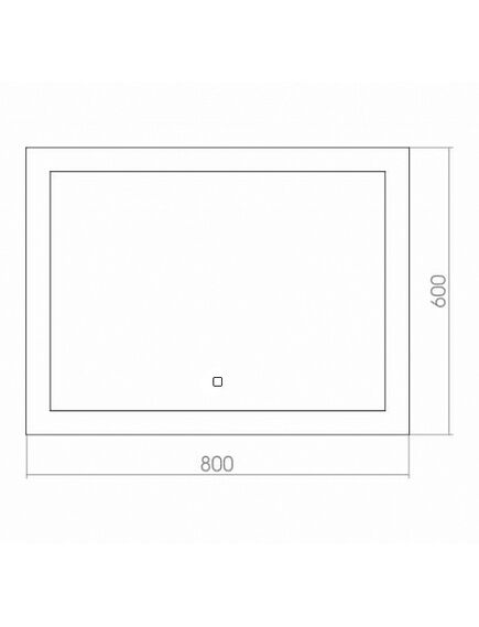 Купить Зеркало для ванной Azario Норма 80 ФР-00001040 (фр-00001040) по цене 12408 руб., в Санкт-Петебруге в интернет магазине 100-Систем, а также дургие товары Azario из раздела Зеркала и Мебель для ванной комнаты