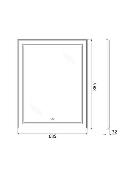 Купить Зеркало BelBagno SPC-KRAFT-685-885-TCH-WARM (spc-kraft-685-885-tch-warm) по цене 15990 руб., в Санкт-Петебруге в интернет магазине 100-Систем, а также дургие товары BelBagno из раздела Зеркала и Мебель для ванной комнаты