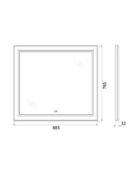 Купить Зеркало BelBagno SPC-KRAFT-885-785-TCH-WARM (spc-kraft-885-785-tch-warm) по цене 16990 руб., в Санкт-Петебруге в интернет магазине 100-Систем, а также дургие товары BelBagno из раздела Зеркала и Мебель для ванной комнаты