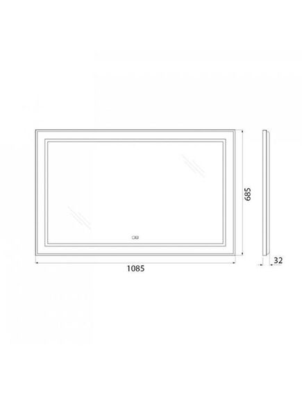 Купить Зеркало BelBagno SPC-KRAFT-1085-685-TCH-WARM-NERO (spc-kraft-1085-685-tch-warm-nero) по цене 17990 руб., в Санкт-Петебруге в интернет магазине 100-Систем, а также дургие товары BelBagno из раздела Зеркала и Мебель для ванной комнаты