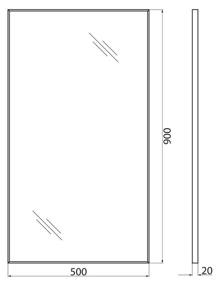 Купить Зеркало BelBagno SPC-AL-500-900 (spc-al-500-900) по цене 6000 руб., в Санкт-Петебруге в интернет магазине 100-Систем, а также дургие товары BelBagno из раздела Зеркала и Мебель для ванной комнаты