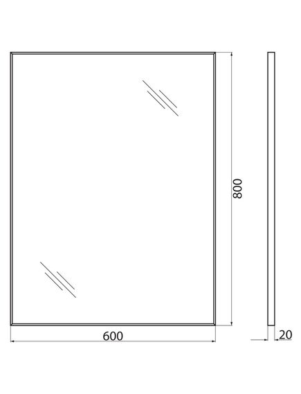 Купить Зеркало BelBagno SPC-AL-600-800 Nero (spc-al-600-800 nero) по цене 7100 руб., в Санкт-Петебруге в интернет магазине 100-Систем, а также дургие товары BelBagno из раздела Зеркала и Мебель для ванной комнаты