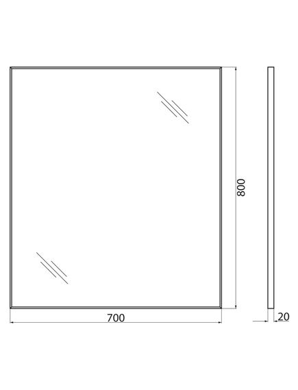 Купить Зеркало BelBagno SPC-AL-700-800 (spc-al-700-800) по цене 6700 руб., в Санкт-Петебруге в интернет магазине 100-Систем, а также дургие товары BelBagno из раздела Зеркала и Мебель для ванной комнаты