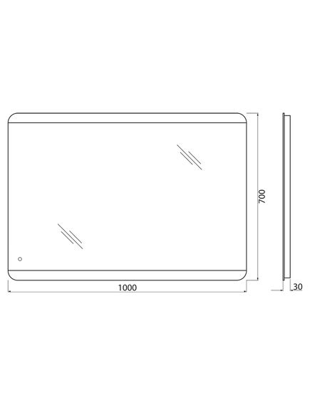 Купить Зеркало BelBagno SPC-CEZ 100 с сенсорным выключателем с подсветкой (spc-cez-1000-700-led-tch) по цене 12000 руб., в Санкт-Петебруге в интернет магазине 100-Систем, а также дургие товары BelBagno из раздела Зеркала и Мебель для ванной комнаты