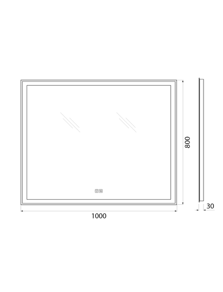 Купить Зеркало BelBagno SPC-GRT-1000-800-LED-TCH-WARM (spc-grt-1000-800-led-tch-warm) по цене 17300 руб., в Санкт-Петебруге в интернет магазине 100-Систем, а также дургие товары BelBagno из раздела Зеркала и Мебель для ванной комнаты