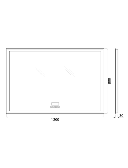 Купить Зеркало BelBagno SPC-GRT-1200-800-LED-TCH-RAD (spc-grt-1200-800-led-tch-rad) по цене 27300 руб., в Санкт-Петебруге в интернет магазине 100-Систем, а также дургие товары BelBagno из раздела Зеркала и Мебель для ванной комнаты