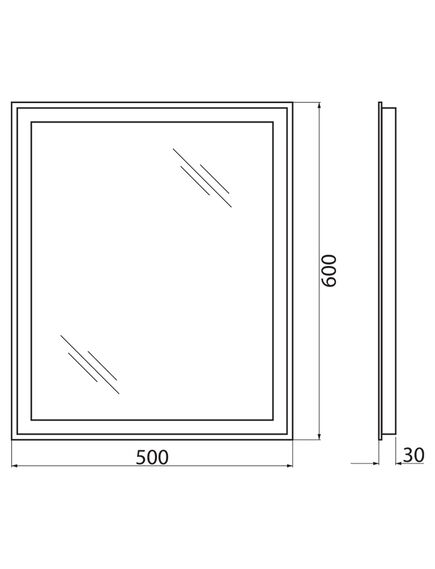 Купить Зеркало BelBagno SPC-GRT 50 с кнопочным выключателем с подсветкой (spc-grt-500-600-led-btn) по цене 8500 руб., в Санкт-Петебруге в интернет магазине 100-Систем, а также дургие товары BelBagno из раздела Зеркала и Мебель для ванной комнаты