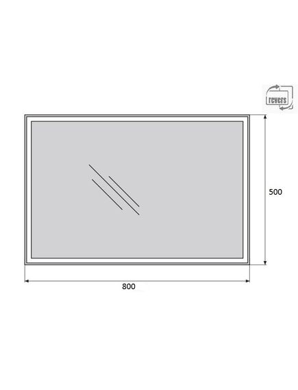 Купить Зеркало BelBagno SPC-GRT 50 с кнопочным выключателем с подсветкой (spc-grt-500-800-led-btn) по цене 9200 руб., в Санкт-Петебруге в интернет магазине 100-Систем, а также дургие товары BelBagno из раздела Зеркала и Мебель для ванной комнаты