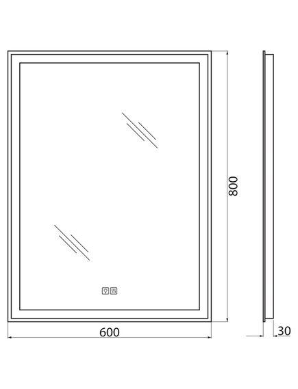 Купить Зеркало BelBagno SPC-GRT-600-800-LED-TCH-WARM (spc-grt-600-800-led-tch-warm) по цене 12500 руб., в Санкт-Петебруге в интернет магазине 100-Систем, а также дургие товары BelBagno из раздела Зеркала и Мебель для ванной комнаты
