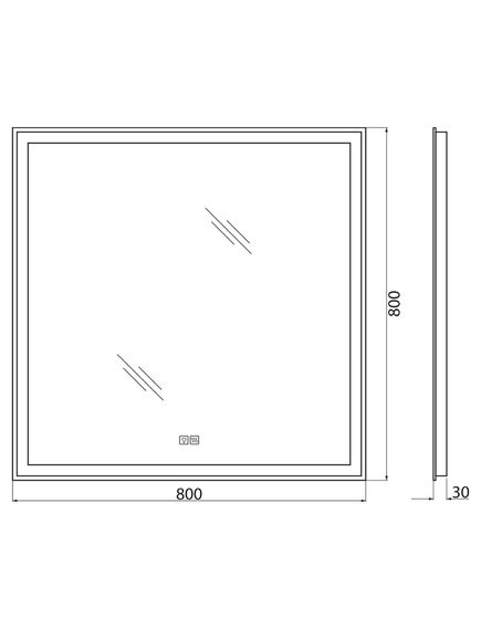 Купить Зеркало BelBagno SPC-GRT-800-800-LED-TCH-WARM (spc-grt-800-800-led-tch-warm) по цене 13900 руб., в Санкт-Петебруге в интернет магазине 100-Систем, а также дургие товары BelBagno из раздела Зеркала и Мебель для ванной комнаты