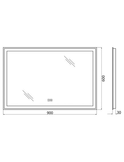 Купить Зеркало BelBagno SPC-GRT-900-600-LED-TCH-WARM (spc-grt-900-600-led-tch-warm) по цене 13100 руб., в Санкт-Петебруге в интернет магазине 100-Систем, а также дургие товары BelBagno из раздела Зеркала и Мебель для ванной комнаты