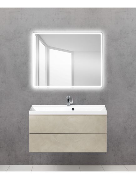 Купить Зеркало BelBagno SPC-MAR 100 с кнопочным выключателем с подсветкой (spc-mar-1000-800-led-btn) по цене 12800 руб., в Санкт-Петебруге в интернет магазине 100-Систем, а также дургие товары BelBagno из раздела Зеркала и Мебель для ванной комнаты