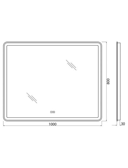 Купить Зеркало BelBagno SPC-MAR-1000-800-LED-TCH-WARM (spc-mar-1000-800-led-tch-warm) по цене 17300 руб., в Санкт-Петебруге в интернет магазине 100-Систем, а также дургие товары BelBagno из раздела Зеркала и Мебель для ванной комнаты