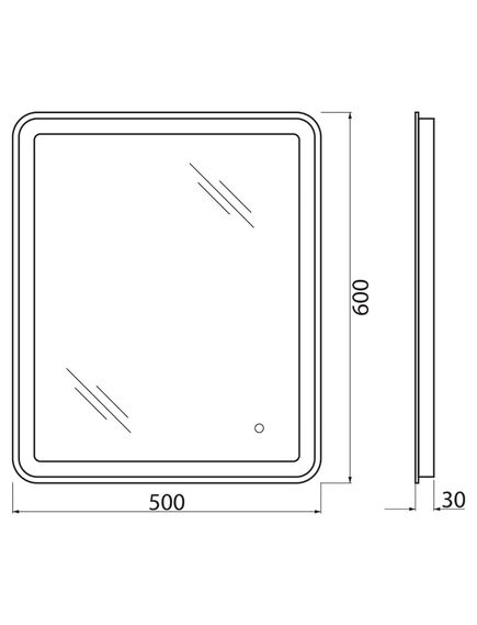 Купить Зеркало BelBagno SPC-MAR 50 с сенсорным выключателем с подсветкой (spc-mar-500-600-led-tch) по цене 9200 руб., в Санкт-Петебруге в интернет магазине 100-Систем, а также дургие товары BelBagno из раздела Зеркала и Мебель для ванной комнаты